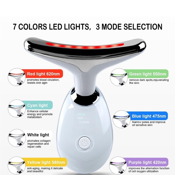 Face And Neck Massager target wrinkles Anti-Aging - Picture 1 of 5